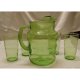 Vintage glass pitcher and 12 ounce glass