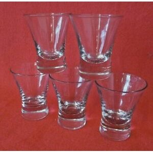 Small glass, clear glass, wine glass, 6.5 cm high