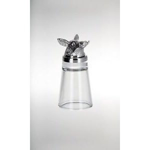 Stainless steel/glass wild boar home drinking cup