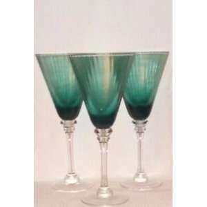 Wine cocktail glass dark blue blue green turquoise modern