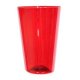 Plastic glass, shatterproof tumbler, translucent red