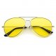 Classic Aviator Style Metal Frame Sunglasses Colored Lens