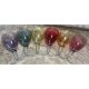 Vintage multicolored pearl wine glasses, mini glasses