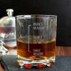 Individualized engraving whiskey flat glass