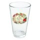 16 oz glass flower novelty