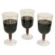 Wine glass plastic transparent 0,15 liters