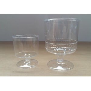 2Oz / 5Oz transparent plastic wine glass high value