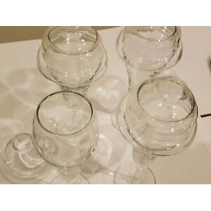 Transparent glass, dry wine glass with wine glass