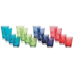 Acrylic Color Tumbler Set - Indoor/Outdoor Use