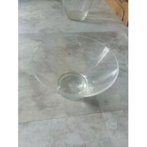 Transparent plastic bar glass