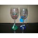 Hand-painted wine glass home drinking water cup