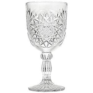 Versatile 12 oz double wall goblets, cut or daily fine and decorative holiday table