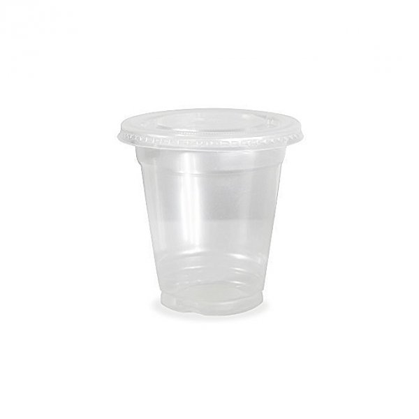 Disposable cup smoothie - flat cover