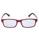 Plastic and Metal Reading Glasses - Maroon and Black