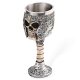 Creative retro Cavalier King skulls retro style Goblet wine glass Party Decoration Silver