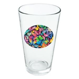 Butterfly Magic 16 oz pint glass