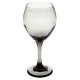 Blackened glass goblet, 13.5 ounces