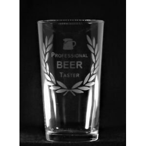 Hand-carved straight pint glass professional sommelier