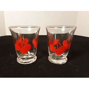 Vintage cherry cherry glass or cup