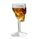 High temperature glass skull transparent whiskey drinking cup