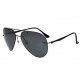 Rimless titanium polarized sunglasses