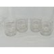 Wine glass, juice glass, floral pattern