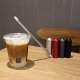 Juice Milk Soup folded straw reusable stainless steel