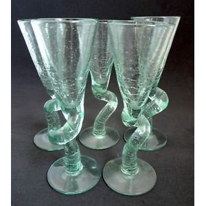 Glass wine glass, glass containers