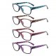 Plastic reading glasses for men and women spring hinge Package