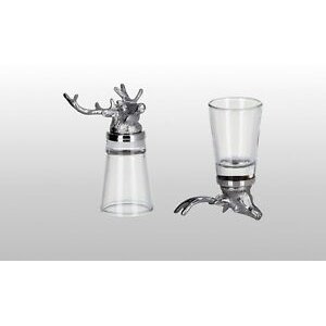 Stainless steel / glass stag home drinking water cup