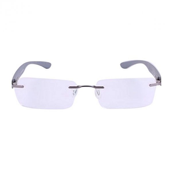 Plastic and Metal Reading Glasses - Gray