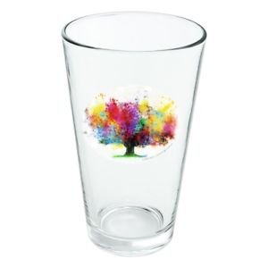 Colors of the rainbow tree novel blasting 16 oz pint glass