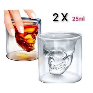 3D glass skull 0.85Oz wine glass kitchen wine glass