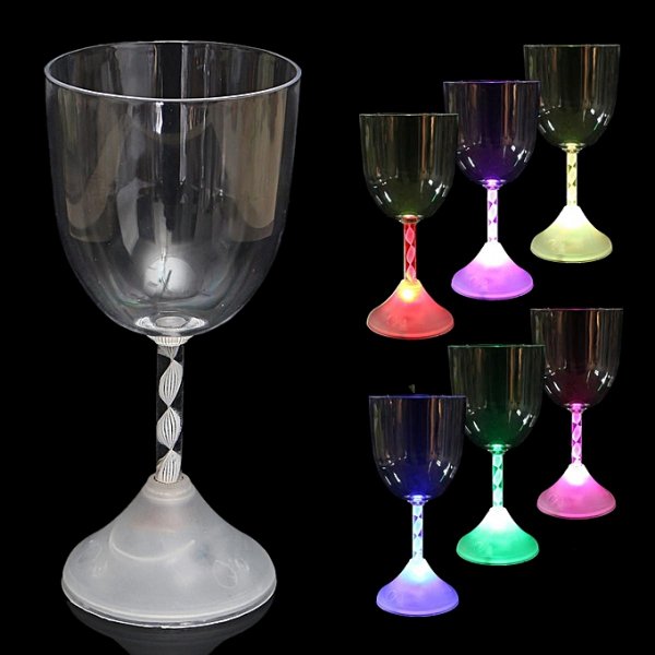 Drink martinis flash light emitting margarita glasses of champagne party