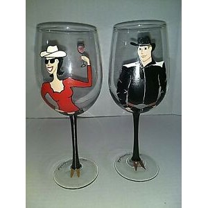 Wine glass hand-painted home fashion wine glass 16 ounces