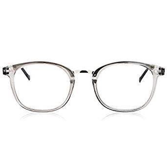 Modern-style oval frame eye clean