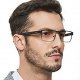 Men  Optical Eyewear frames With Non-Prescription Clear Lenses