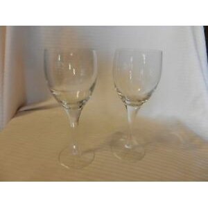 Transparent universal wine glass, straight 8" high