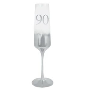 Elegant silver flute glass for drinking water