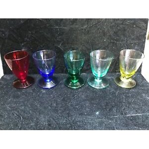 Multicolor foot 1 3, 4" shot glass