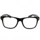 Horned Rim  Classic Nerd Glasses Clear Lens