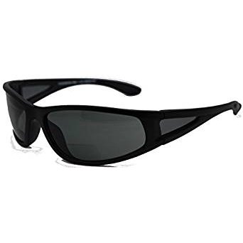 Del Mar Polarized Wrap Nearly Invisible Line  Sunglass Readers