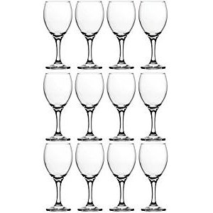 Clear drinking goblets