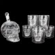 700ML + 75ML skull cup glass bottles wine bar suits Drinkware