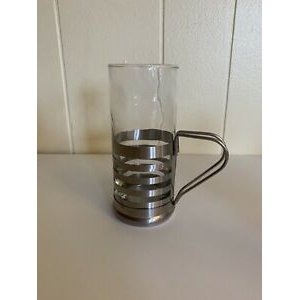 Unique retro bar glass metal base handle