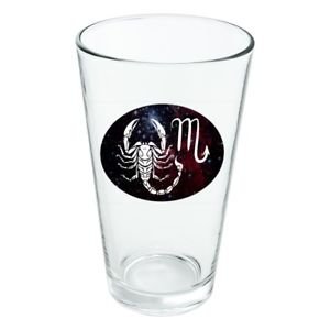 Scorpio Horoscope space 16 oz pint glass