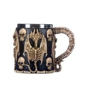 Skull and Bones Gothic 3D Mug Halloween