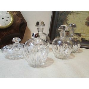 Vintage perfume bottle crystal home cup