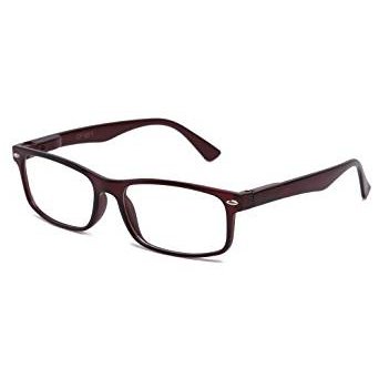 Newbee Fashion - Unisex Translucent Simple Design No Logo Clear Lens Glasses Squared Fashion Frames