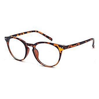 Vintage Inspired Small Nails Round Clear Lens Glasses